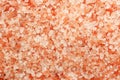 Close up top view of himalayan pink salt texture background with high resolution. Royalty Free Stock Photo