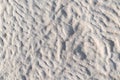 Close-up top view of Pamukkale travertine details, Denizli, Turkey Royalty Free Stock Photo