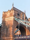 Close-up of Tower Bridge at sunset, London, UK. Royalty Free Stock Photo