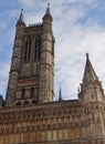 Close-up of tower at Lincoln Cathedral Royalty Free Stock Photo