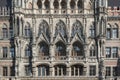 Close up of the tower of the new town hall in Munich Royalty Free Stock Photo