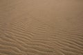 Close up of Track Marks of Water on Beach Sand Royalty Free Stock Photo