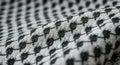 Close-up of a traditional black and white keffiyeh pattern Royalty Free Stock Photo