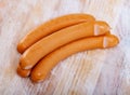 Czech slim sausages Royalty Free Stock Photo