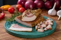 traditional food bacon background Royalty Free Stock Photo