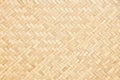 Close up traditional handcraft woven bamboo pattern for background Royalty Free Stock Photo