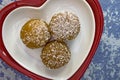 Close up traditional turkish kemalpasa dessert on plate