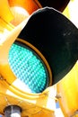 Close up of traffic light