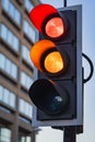 Red and Amber Traffic Lights