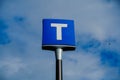 Close-up Train Station Sign in Vancover Royalty Free Stock Photo