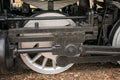 A close up of a train wheel Royalty Free Stock Photo