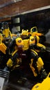 Close up of Transformers BumbleBee figure