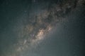 Close up travel image of the Milky Way Galaxy in realistic colors