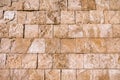 Close up of travertine stone wall Royalty Free Stock Photo