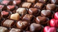 Close Up of Tray of Chocolates