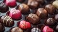 Close Up of Tray of Chocolates