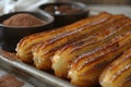 Close Up of Tray of Food With Bananas