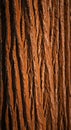 Close-Up of Tree Bark Texture in Rich Brown and Orange Tones Royalty Free Stock Photo