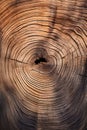 Close up of tree trunk with circular pattern. Generative AI Royalty Free Stock Photo