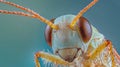 Close-up of a treehopperÃ¢â¬â¢s unique head, revealing adaptations. Royalty Free Stock Photo