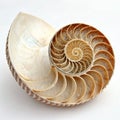 Trochus shell with spiral pattern Royalty Free Stock Photo