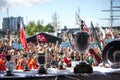 Close up of trophies from Tall Ship Race 2022 Royalty Free Stock Photo