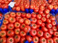 Close Up Turkish Tomatoes at Bazaar Royalty Free Stock Photo