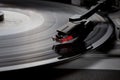 Close up turntable needle Royalty Free Stock Photo