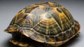 Close up turtle shell showing detailed pattern and texture Royalty Free Stock Photo