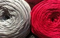Close up two ball of yarn crochet Royalty Free Stock Photo