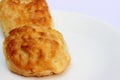 Close up of two Bisquets isolated Royalty Free Stock Photo