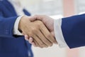 Close-up of two business people shaking hands Royalty Free Stock Photo