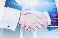 Close up of two businessmen shaking hands Royalty Free Stock Photo