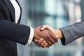 A Close Up Of Two People Shaking Hands Royalty Free Stock Photo