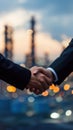Close Up of Two People Shaking Hands Royalty Free Stock Photo
