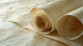 A close up of two rolls of fabric on a table, AI Royalty Free Stock Photo