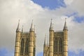 Close up of Two Towers Lincoln Cathedral