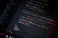 Close-up of TypeScript code handling pagination and sorting logic in a modern web application. Ideal for tech tutorials, web Royalty Free Stock Photo