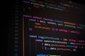 Close-up of TypeScript code showing function logic to toggle user permissions in a web application, highlighting frontend access Royalty Free Stock Photo