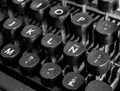 Close up of a typewriter Royalty Free Stock Photo
