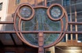 Close up of typical Art Nouveau motif on building in Brussels city centre.