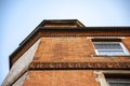 Close-up of a typical british residential brick house facade Royalty Free Stock Photo