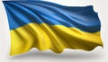 A close up of the Ukrainian flag, background. russia ukraine military conflict concept freedom.