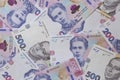 Close up of Ukrainian hrivna banknotes Royalty Free Stock Photo