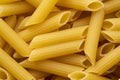 Close up uncooked Penne rigate macaroni