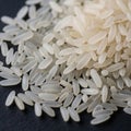 Of uncooked rice grains, displaying both white and translucen Royalty Free Stock Photo