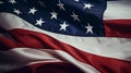 Close up of United state of america flag waving Royalty Free Stock Photo