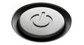 Universal metallic power button symbolizing on, off, and standby Royalty Free Stock Photo