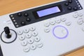 Close-up of the universal remote control with Royalty Free Stock Photo
