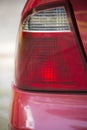 Close Up of an Unlit Rear Taillight Royalty Free Stock Photo